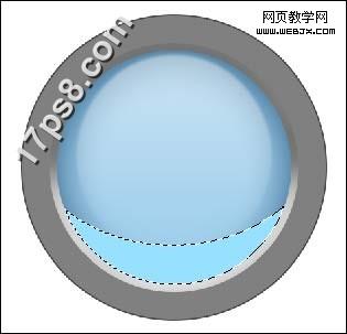 Photoshop简单绘制淡蓝色的网页按钮_webjx.com
