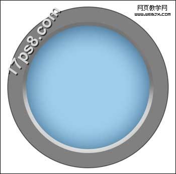 Photoshop简单绘制淡蓝色的网页按钮_webjx.com