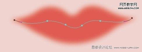 Photoshop鼠绘实例教程:绘制性感的红唇_webjx.com