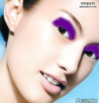Photoshop相片教程:详细的美女上妆的教程_webjx.com