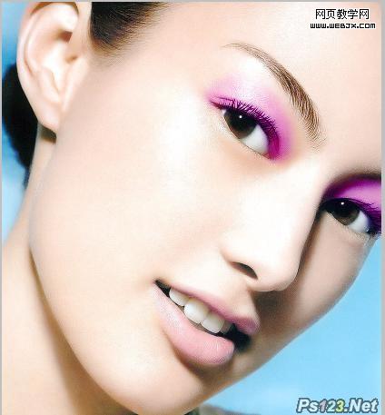 Photoshop相片教程:详细的美女上妆的教程_webjx.com
