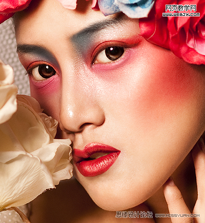 Photoshop化妆教程:人像摄影妆面的修饰_webjx.com