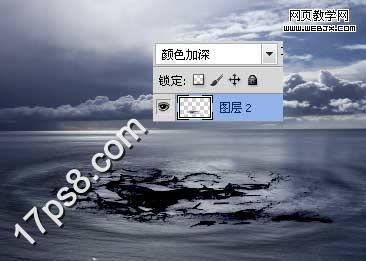 PS合成实例:饥饿的鲸鱼跃出水面抢夺食物_webjx.com