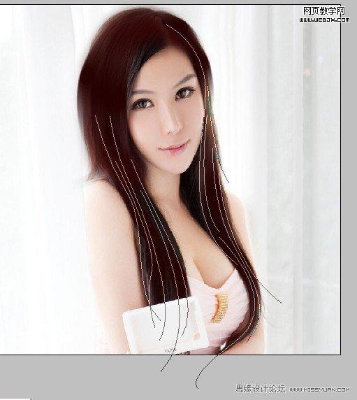 Photoshop给漂亮MM转手绘教程webjx.com