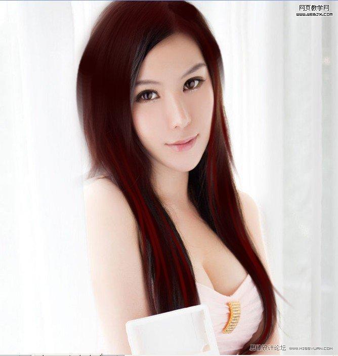 Photoshop给漂亮MM转手绘教程webjx.com