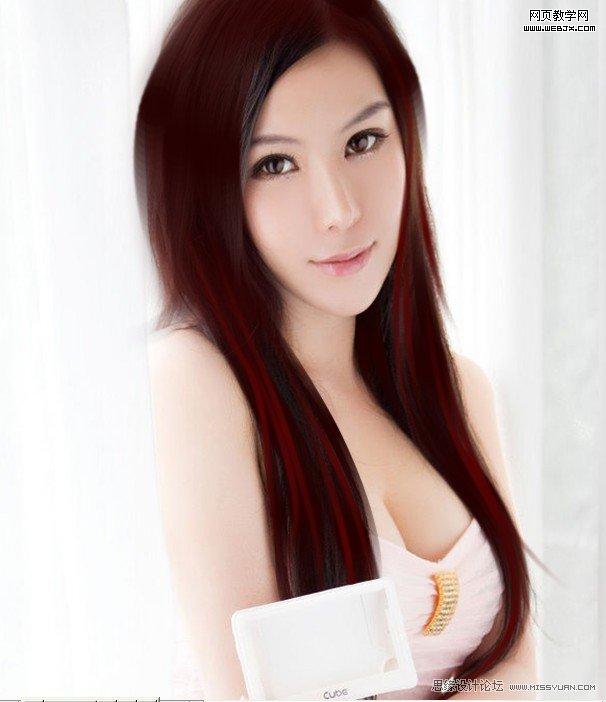 Photoshop给漂亮MM转手绘教程webjx.com
