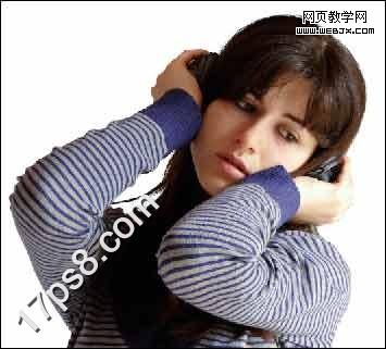 Photoshop实例教程:美女图片添加马赛克边框_网页webjx.com教学网