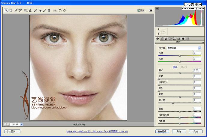 photoshop插件Camera Raw制作专业广告美女_网页教学网