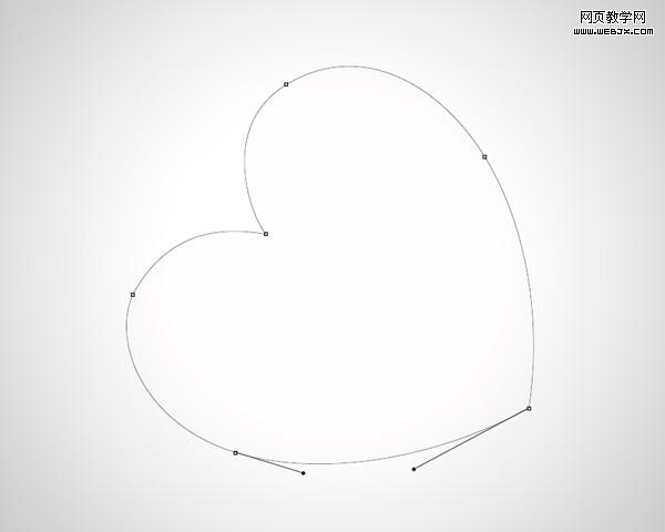 Photoshop心形工具绘制粉红色的心形图案_网页webjx.com教学网