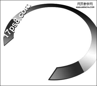 Photoshop鼠绘教程:绘制质感的箭头标志_webjx.com