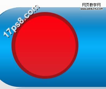 PS圆角矩形和图层样式制作高光download图标_webjx.com