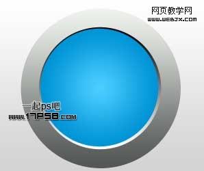 Photoshop教程:绘制金属质感蓝色Email图标_webjx.com
