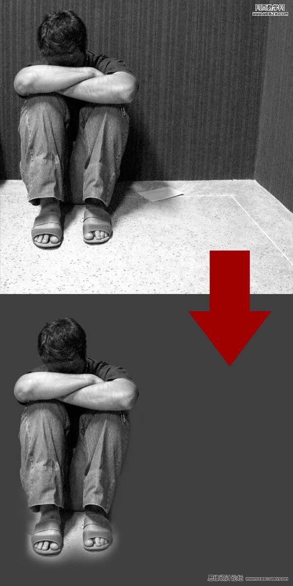 Photoshop图片创意合成教程:失落的街景少年_webjx.com