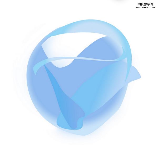 Photoshop鼠绘教程:美妙光线Silverlight图标_webjx.com