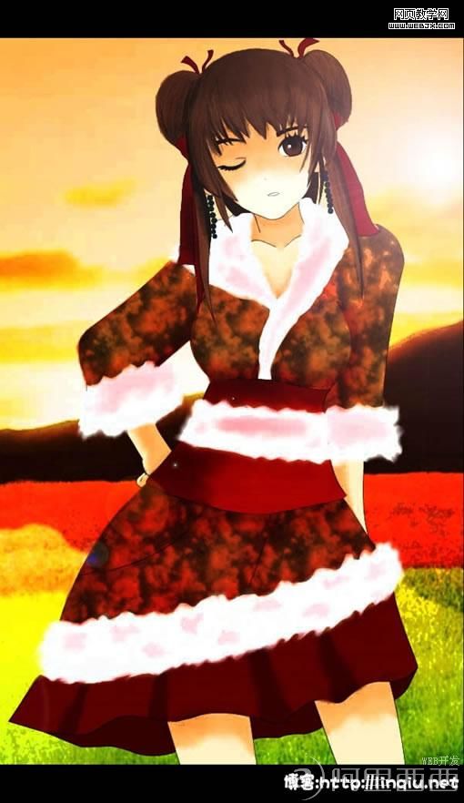 flash+photoshop绘秦时明月女主角高月