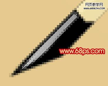 Photoshop制作简单的红色羽毛笔