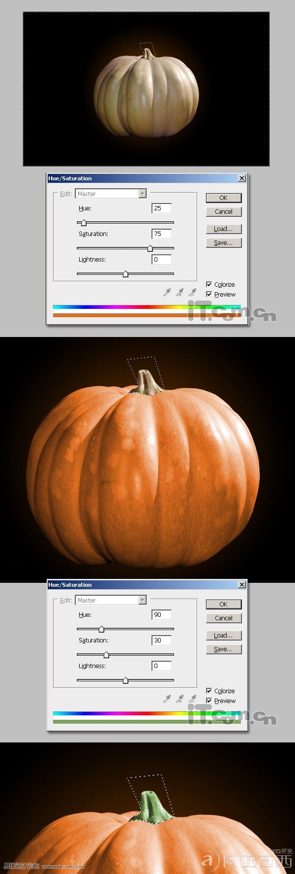 使用photoshop制作万圣节的南瓜灯_webjx.com