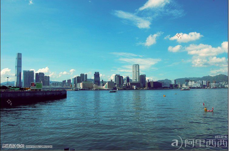使用Photoshop给偏蓝的风景照片校色_webjx.com