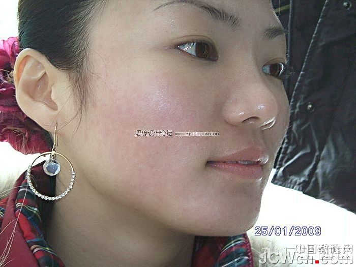 Photoshop高低频法磨皮:处理难磨的图_webjx.com