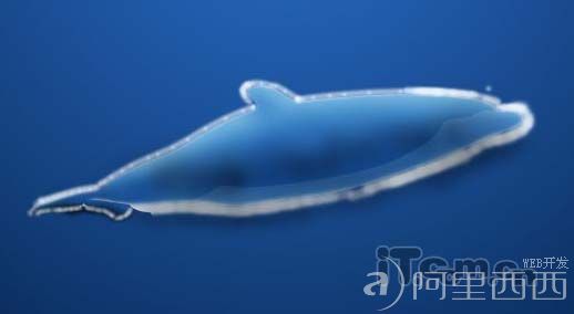 Photoshop制作可爱的卡通海豚图片