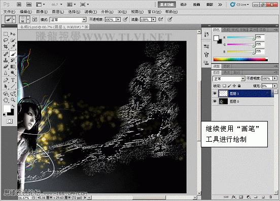Photoshop CS5教程:绘制唯美的水珠喷溅效果_webjx.com