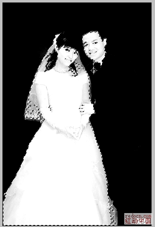 Photoshop抠图教程:简单背景扣婚纱照_webjx.com
