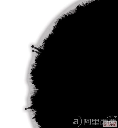 Photoshop简单制作好看的墨点特效_webjx.com