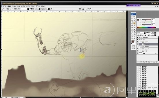 Photoshop+数位板绘制机械怪兽_webjx.com
