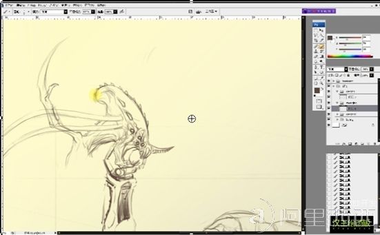 Photoshop+数位板绘制机械怪兽_webjx.com