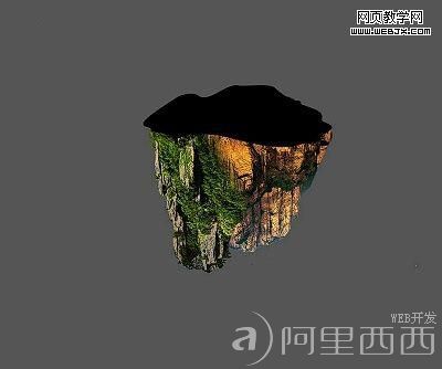 Photoshop合成古代悬空漂浮的仙山