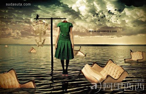 waiting photo manipulation