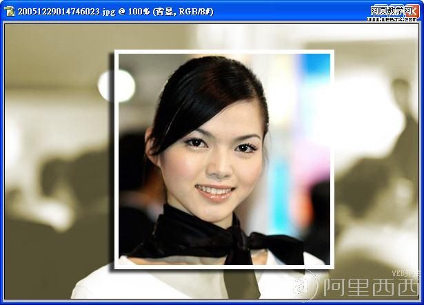 Photoshop简单快速制作拍照边框效果_爱易学习网