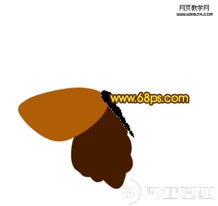Photoshop鼠绘一只精美的金黄蝴蝶