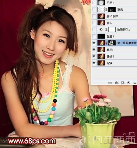Photoshop加强室内人像的质感并润色