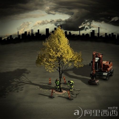 PS合成造就的空间错乱艺术照