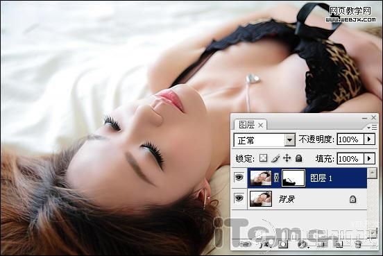 Photoshop处理性感漂亮的冬日MM私房照片