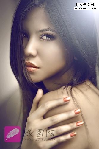 Photoshop教程:漂亮质感肤色的魅惑女人妆_爱易学习网