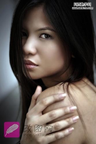 Photoshop教程:漂亮质感肤色的魅惑女人妆_爱易学习网