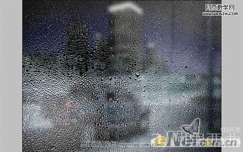 Photoshop文字特效:模拟带水的玻璃上的文字_爱易学习网