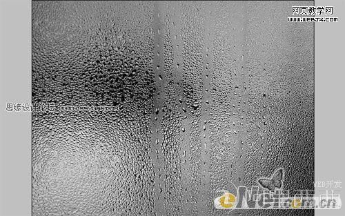 Photoshop文字特效:模拟带水的玻璃上的文字_爱易学习网