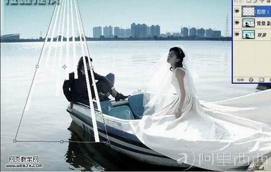 Photoshop调出唯美的婚纱外景照