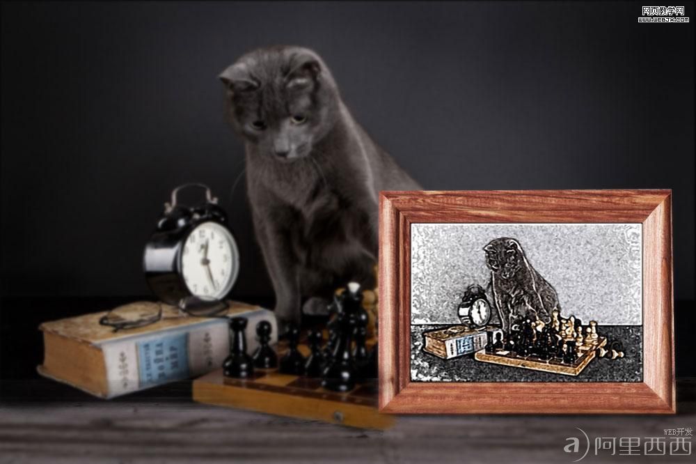 Photoshop教程:模拟绘制照片画面