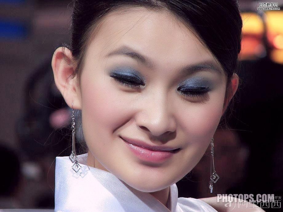 Photoshop教程:快速调制光亮鲜活美女照片_aiyiweb