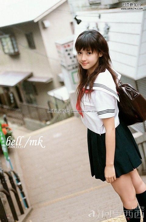 PS调色教程:漂亮的暗调效果美女照片_爱易学习网
