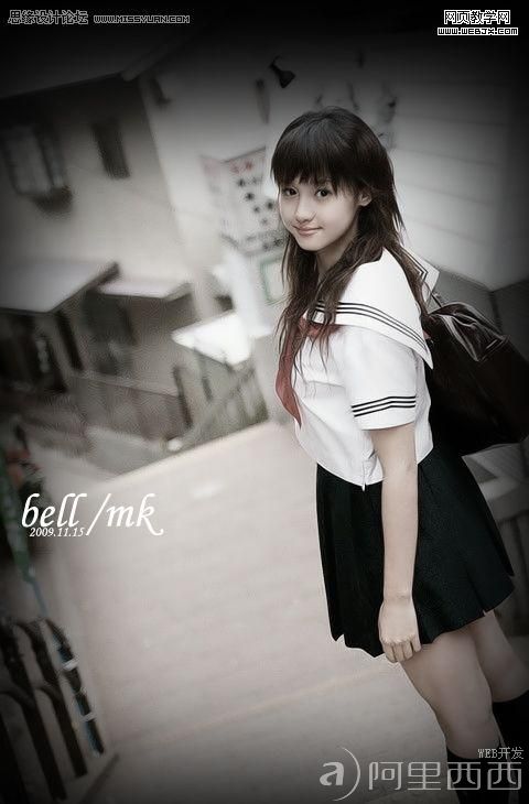 PS调色教程:漂亮的暗调效果美女照片_爱易学习网