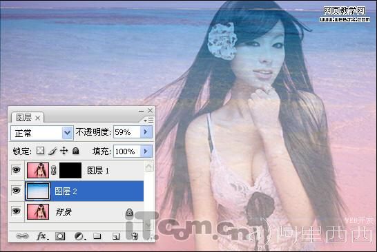 PS抠图教程:颜色范围命令抠出性感美女_网页教学网