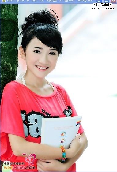 PS图片合成教程:清新靓丽数码写真美女照片_aiyiweb
