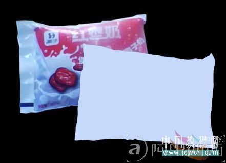 Photoshop鼠绘教程：绘制袋装红枣牛奶海报效果_爱易学习网