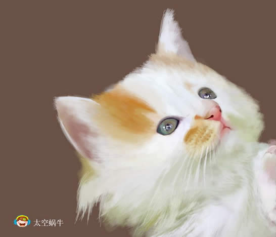 用Photoshop绘制超可爱的猫猫