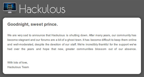 反盗版的胜利：Hackulous关闭
